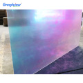 Iridescent rainbow acrylic color mirror acrylic marble sheets samples